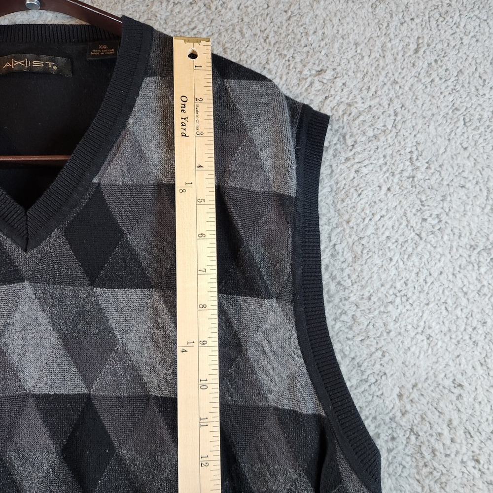 Axist Sweater Vest - Men's Size XXL‎ - Black and Gray - Picture 4 of 8